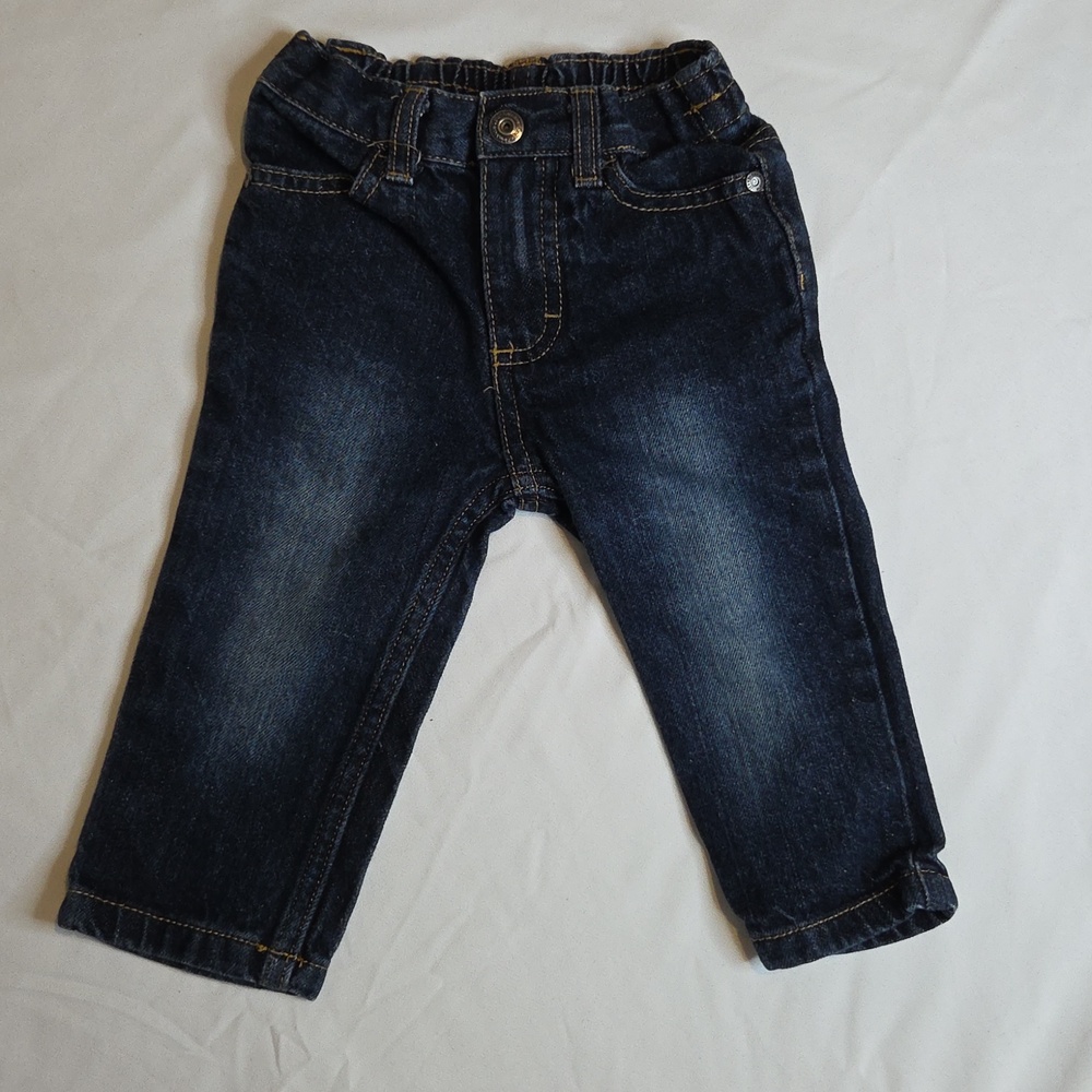 Calvin Klein Toddler 12M Dark Blue Denim Jeans - Kids Bottoms - Picture 2 of 4